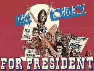Линда Лавлейс в качестве президента США (1975)
